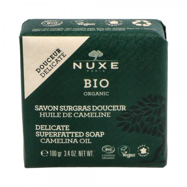 Nuxe Bio Jabon Suave Piel Sensible Pastilla 100 G