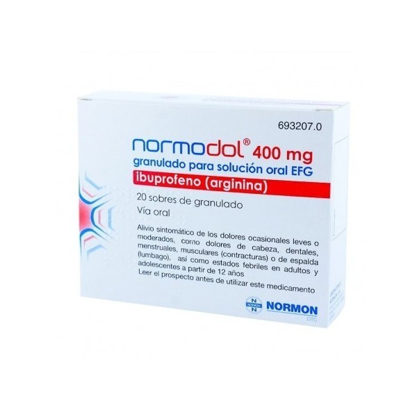 DIFENADOL RAPID 400 mg GRANULADO PARA SOLUCION ORAL 20...