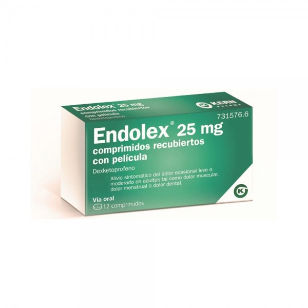ENDOLEX 25 mg COMPRIMIDOS RECUBIERTOS CON PELICULA