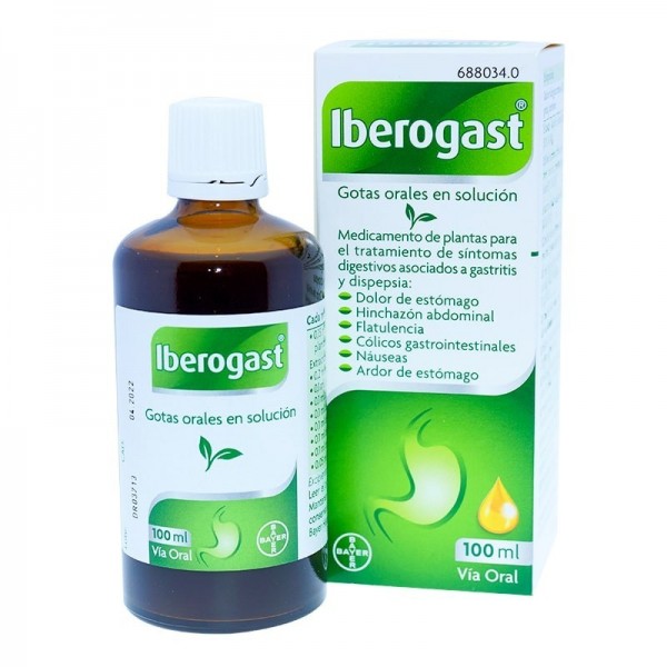 IBEROGAST GOTAS ORALES EN SOLUCION, 1 frasco de 100 ml