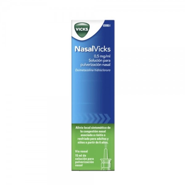 NASALVICKS 0,5mg/ml SOLUCION PARA PULVERIZACION NASAL