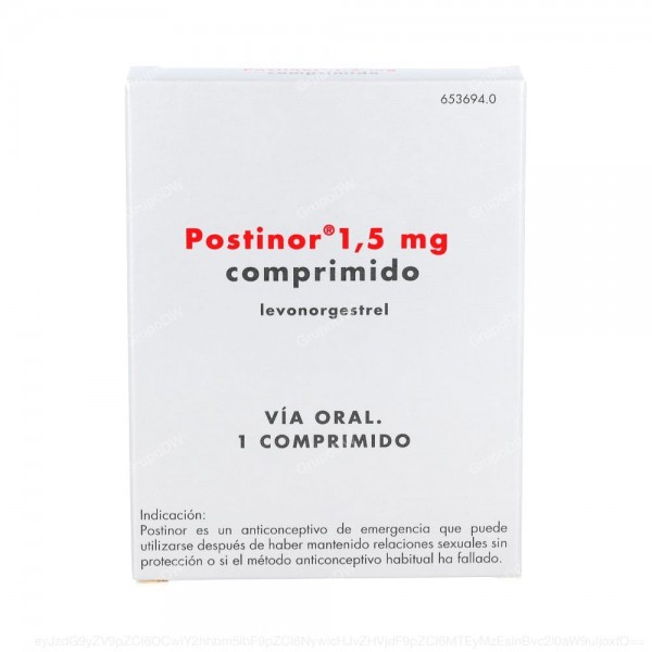 POSTINOR 1,5 mg COMPRIMIDO, 1 comprimido