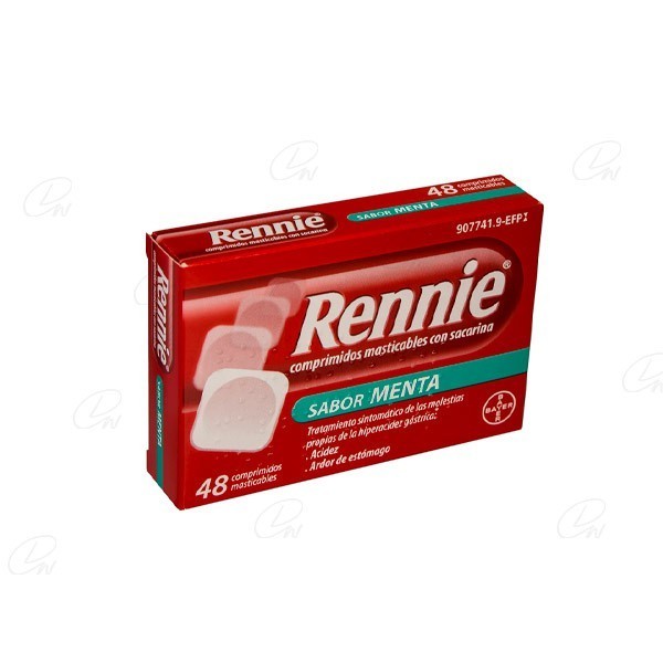RENNIE 680 mg/80 mg COMPRIMIDOS MASTICABLES CON SACARINA,...