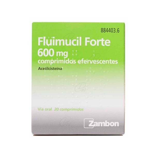 FLUIMUCIL FORTE 600 mg COMPRIMIDOS EFERVESCENTES, 20...