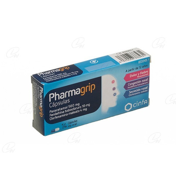 PHARMAGRIP CAPSULAS, 14 capsulas