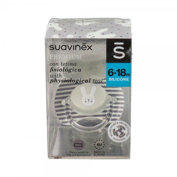 CHUPETE SUAVINEX PREMIUM SILICONA FISIO 4-18 1 UN