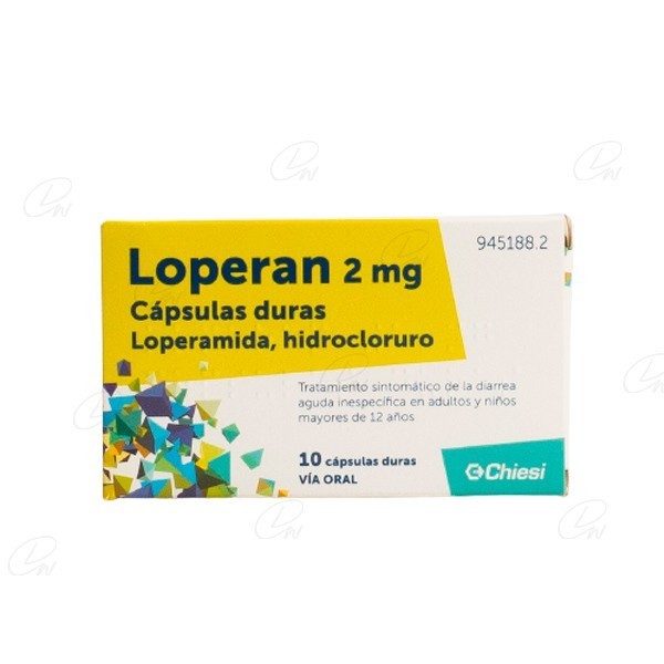 LOPERAN 2 mg CAPSULAS DURAS, 10 capsulas