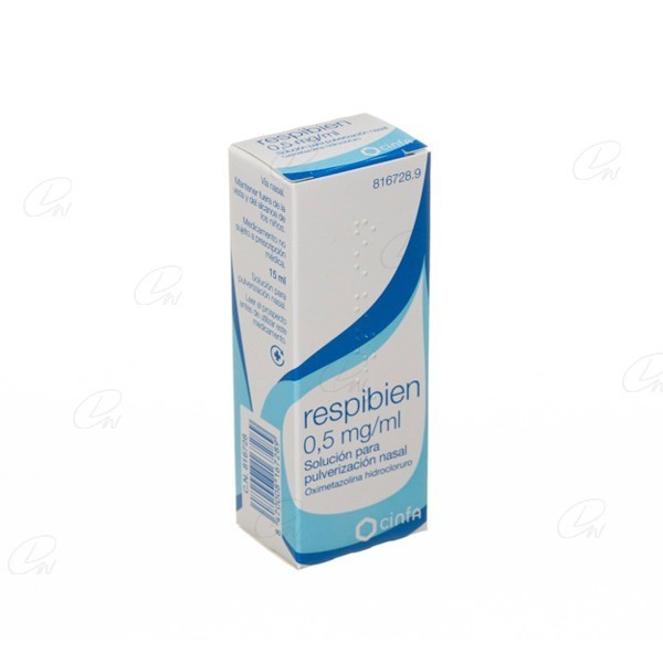 RESPIBIEN 0,5 mg/ ml SOLUCION PARA PULVERIZACION NASAL, 1...