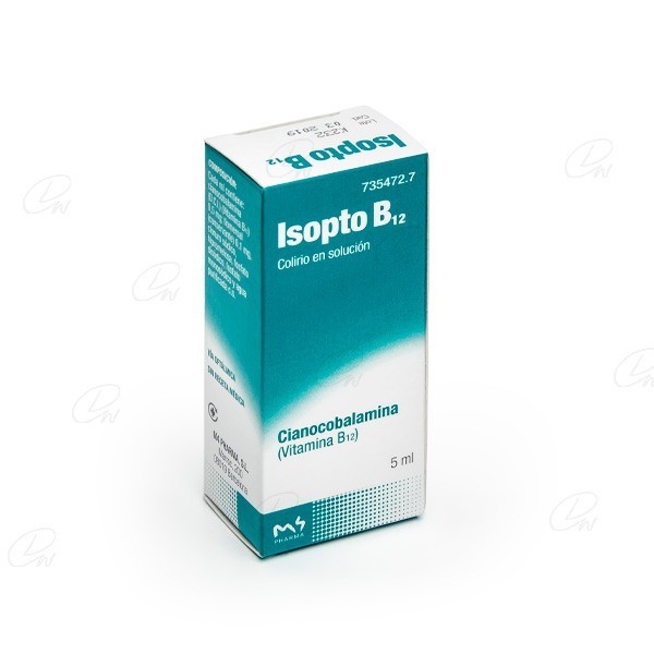 ISOPTO B12 0,5 mg/ml COLIRIO EN SOLUCION, 1 frasco de 5 ml