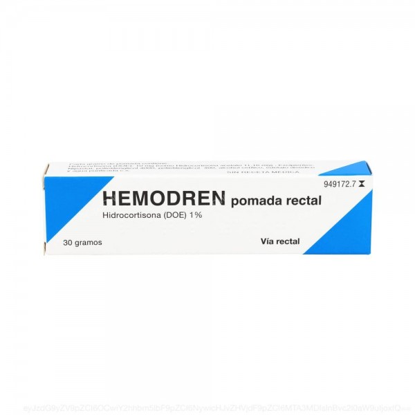 HEMODREN POMADA RECTAL, 1 tubo de 30 g