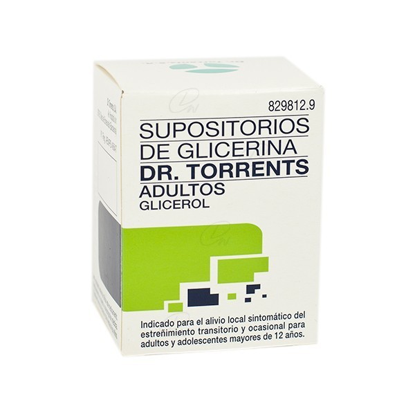 SUPOSITORIOS DE GLICERINA DR. TORRENTS ADULTOS BLISTER...