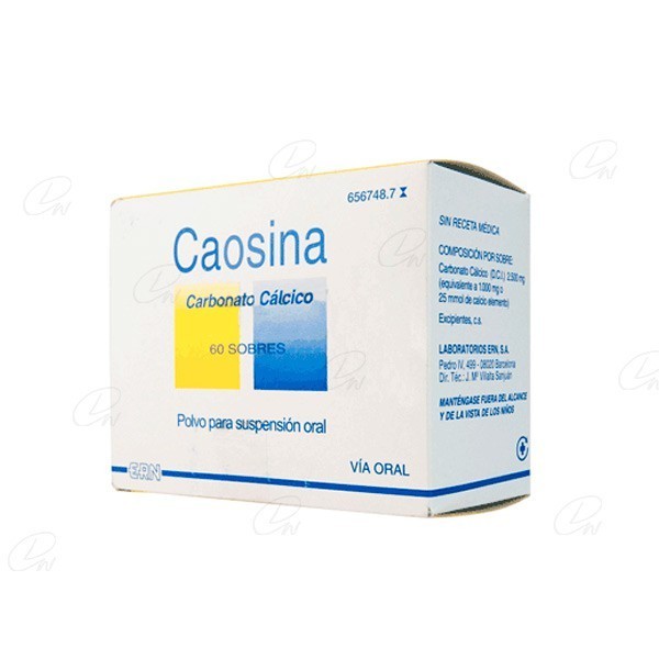 CAOSINA 1.000 mg POLVO PARA SUSPENSION ORAL, 60 sobres
