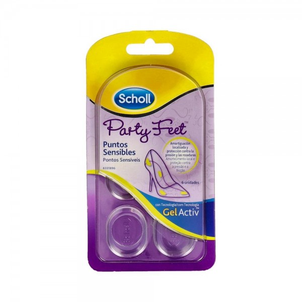 Scholl Party Feet Puntos Sensibles 6 U