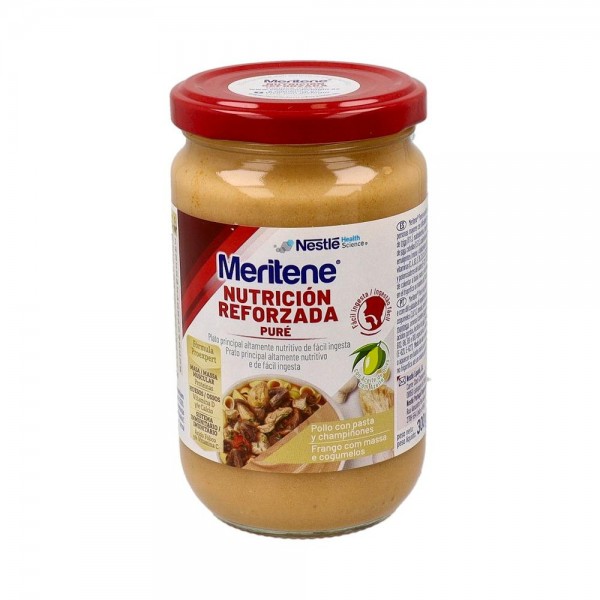 Meritene Pure Pollo Pasta Champiñones 300 G Tarro