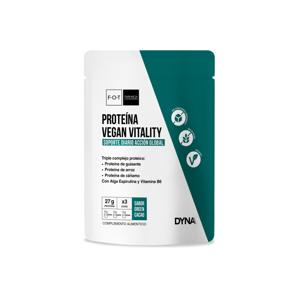 FOT DYNA PROTEINA VEGAN VITALITY GREEN CACAO 500G