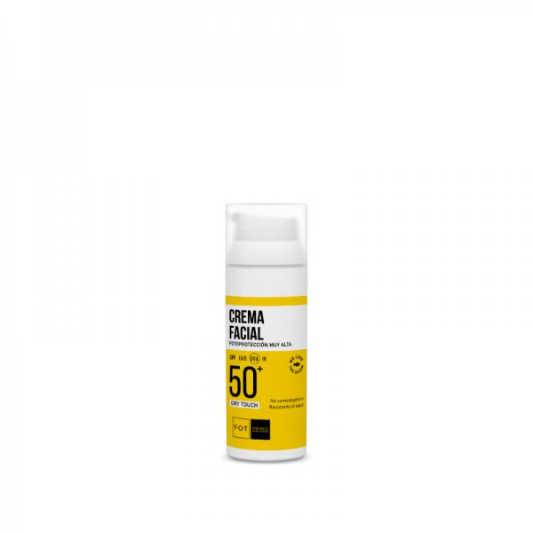 FOT CREMA FACIAL SPF 50 FRASCO AIRLESS DE 50ML