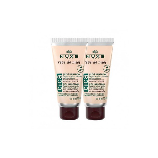 NUXE REVE DE MIEL CREMA DE MANOS 2X50ML