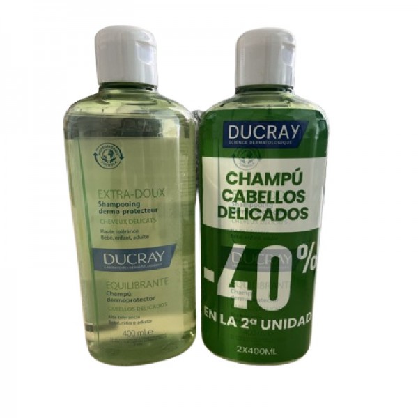 CHAMPÚ CABELLOS DELICADOS DUCRAY 400ML DUPLO
