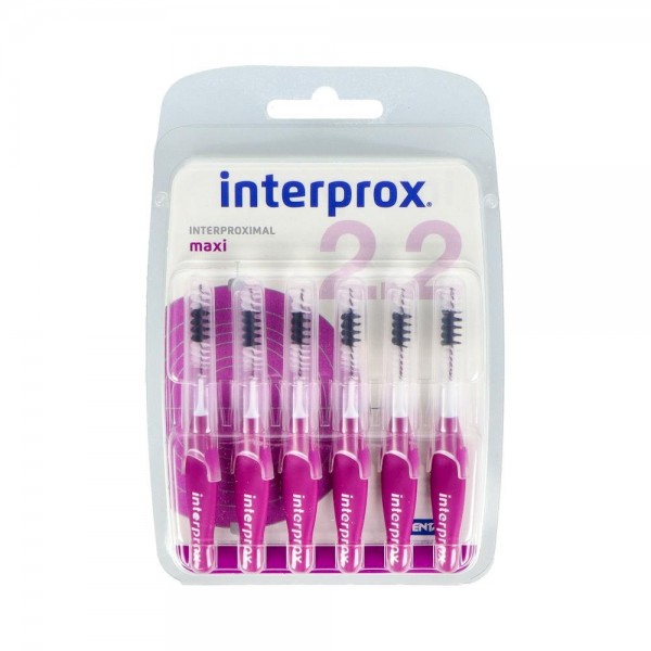 CEPILLO INTERDENTAL INTERPROX 4G MAXI RECTO LILA 6 U