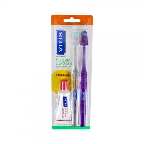 CEPILLO DENTAL VITIS DUPLO SUAVE ACCESS+ANTC 15 ML